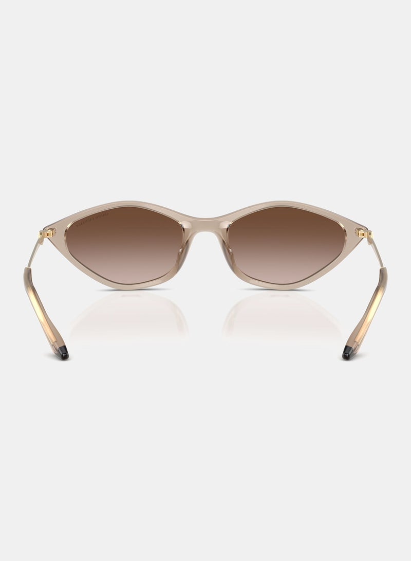 ارماني اكسشينج نظارة شمسية بإطار كامل غير منتظم 4152SU, 55, 8366, 13 - Image 3